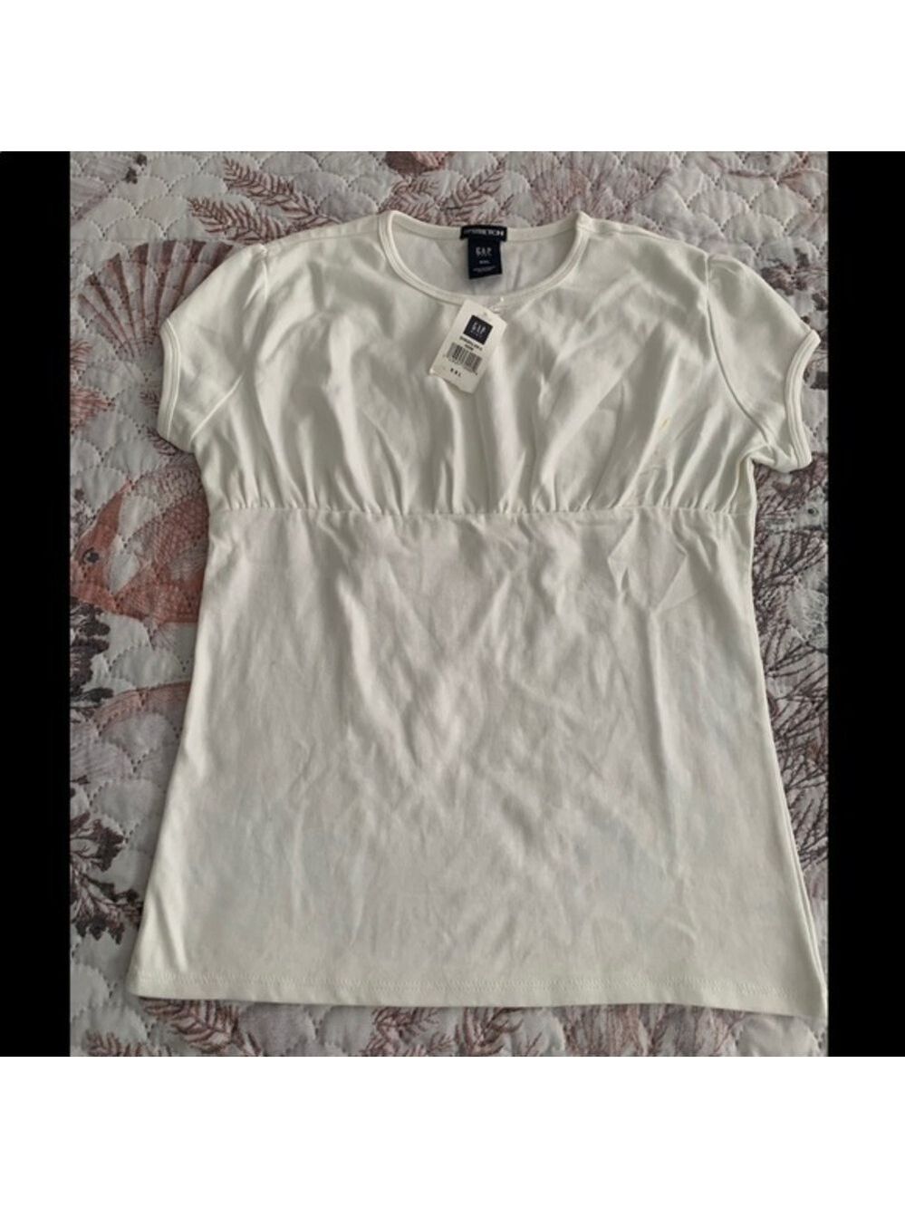 New Girls Gap White Short Sleeve Top XXL